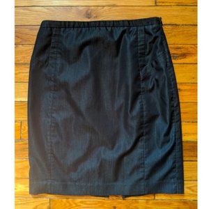 Express high-waisted chambray pencil skirt